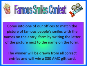 Famous Smiles Contest